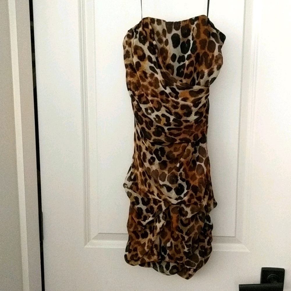 EUC Express Animal Print Dress